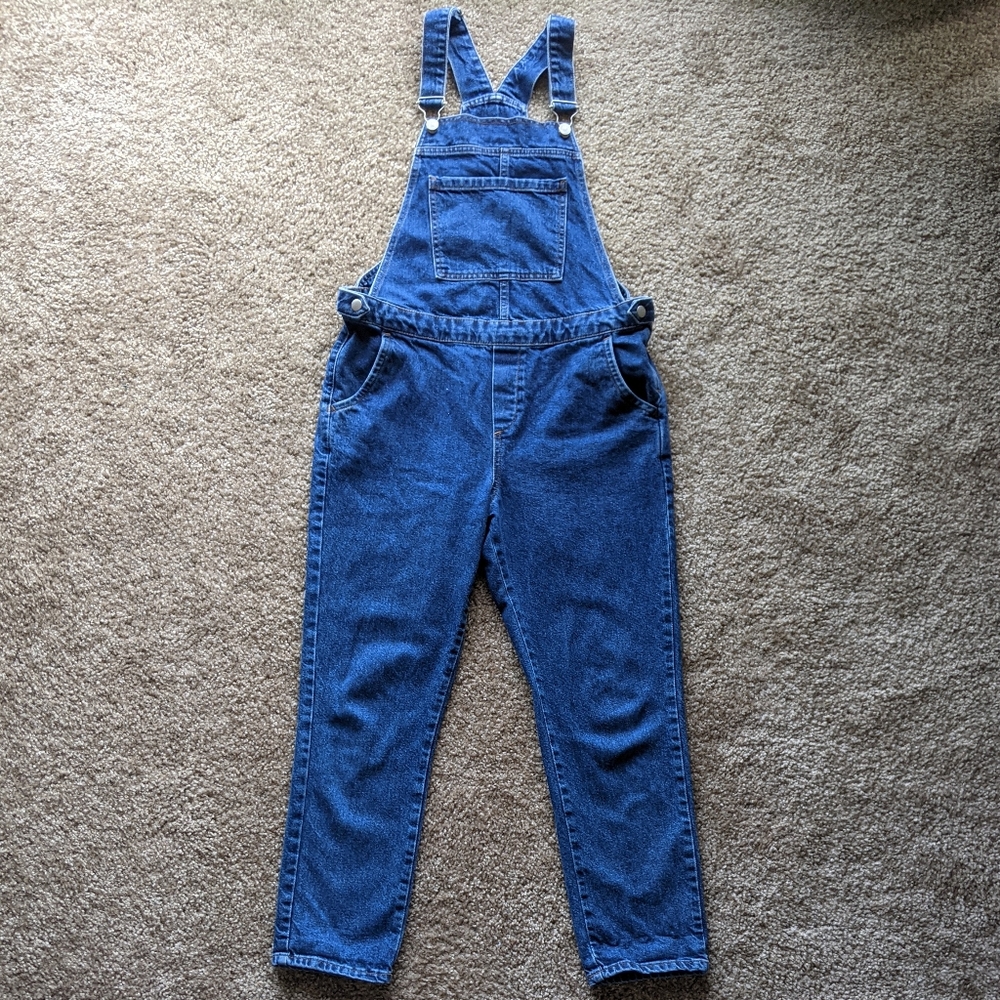 Topshop Moto Slim Leg Dungarees Overalls
